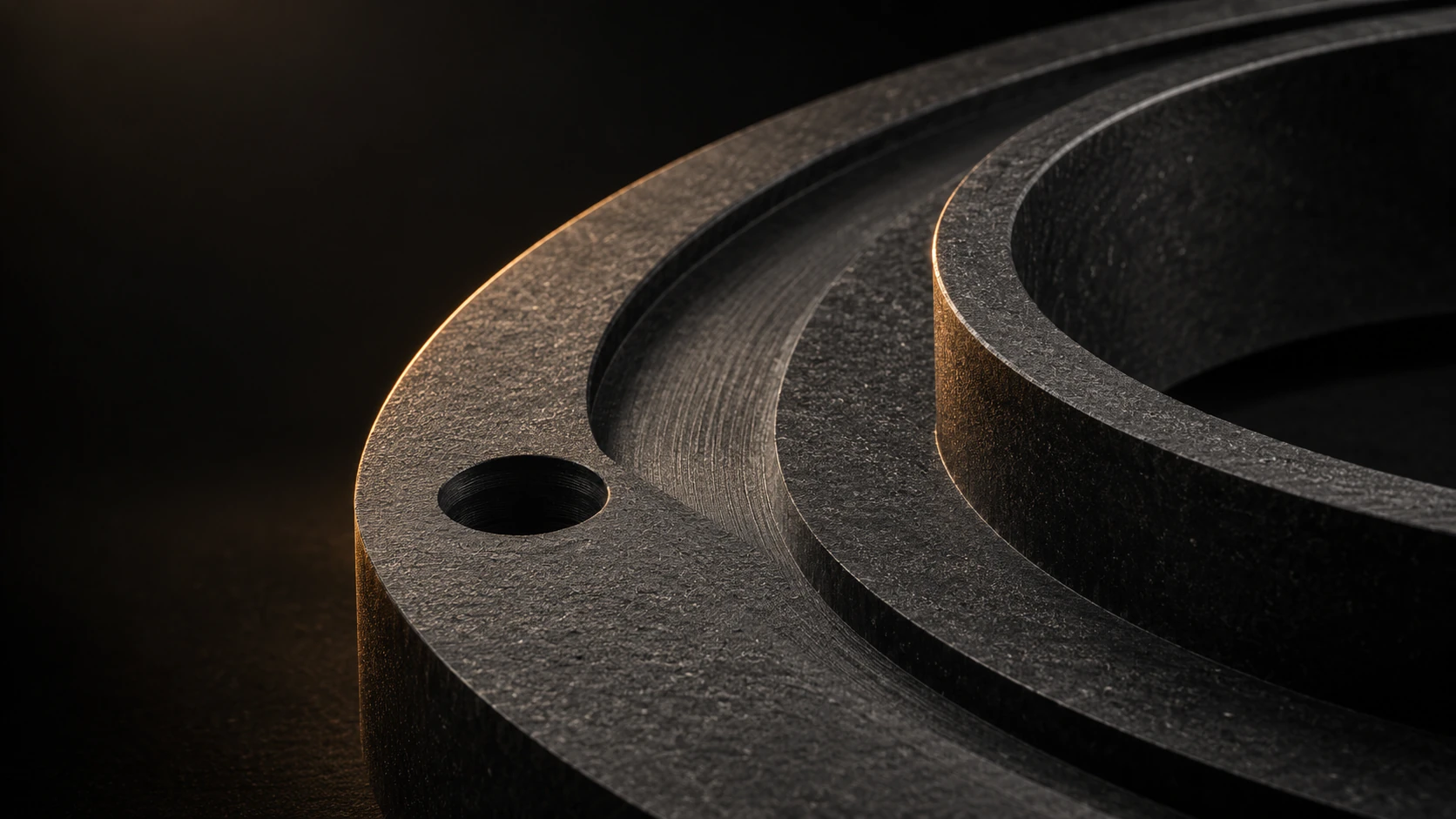 Precision graphite surface and machining details