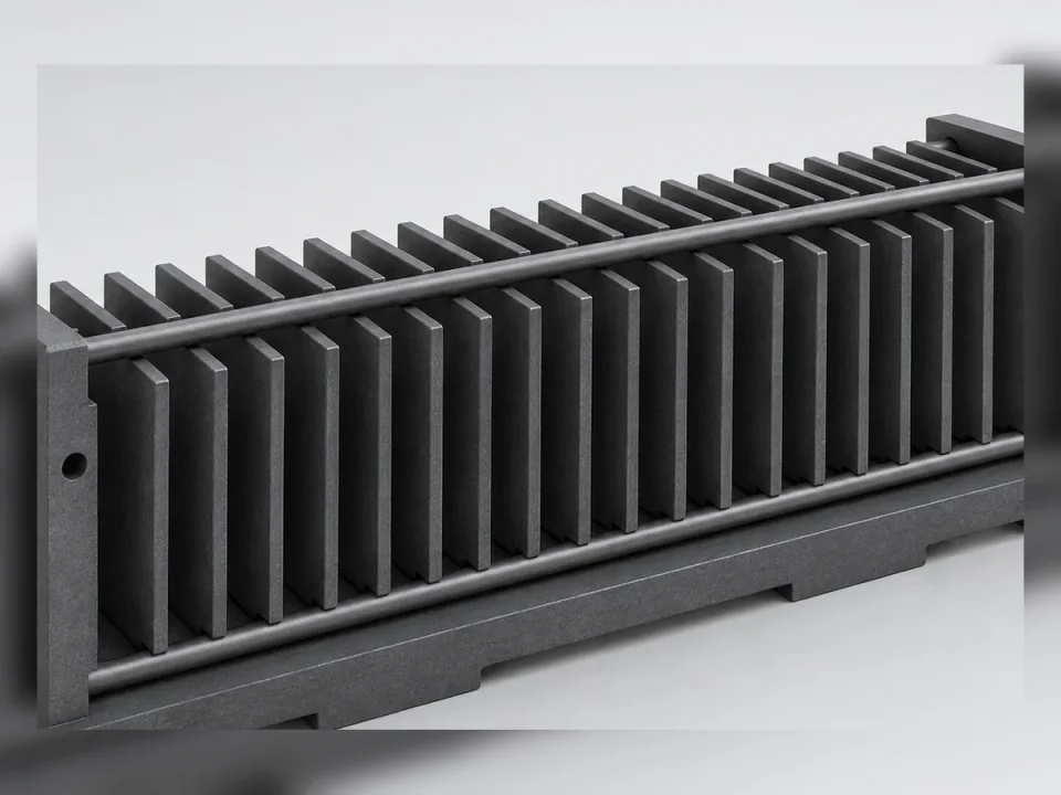 Graphite carrier boat detail visual