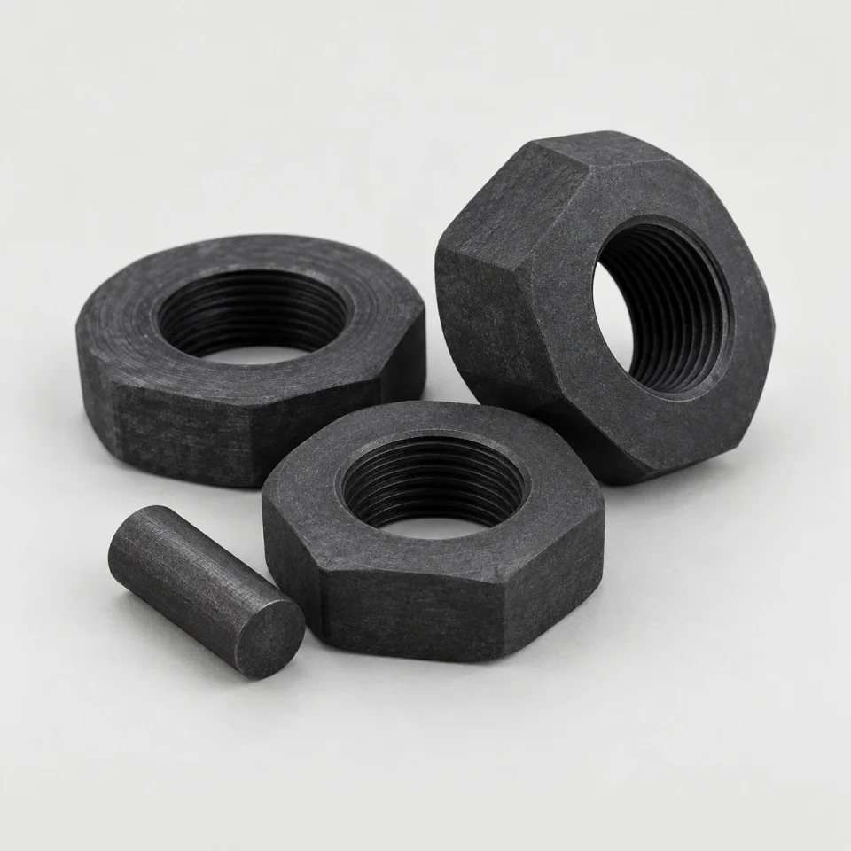 Graphite fastening components
